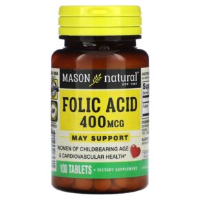 Mason Natural Folic Acid 400 mcg 100 viên 311845065315