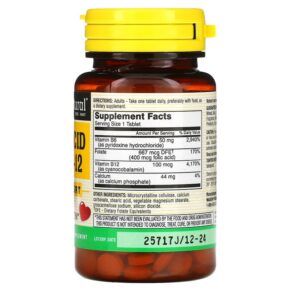 Mason Natural Folic Acid B6 & B12 90 Tablets 311845116994