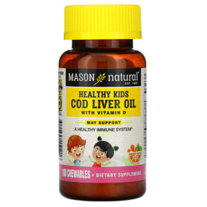 Mason Natural Healthy Kids Cod Liver Oil + Vitamin D Orange 100 viên 311845151216