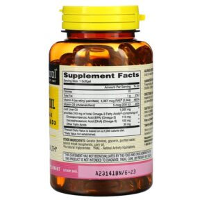 Mason Natural Norwegian Cod Liver Oil Plus Vitamins A & D3 100 Softgels 311845059710