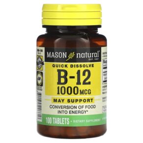 Mason Natural Vitamin B-12 Quick Dissolve 1.000 mcg 100 viên 311845096616