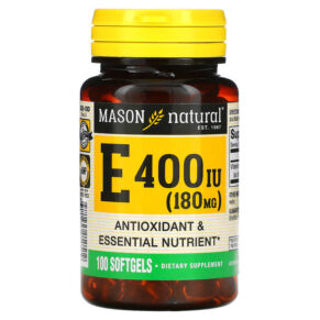 Mason Natural Vitamin E 180 mg (400 IU) 100 viên 311845050519