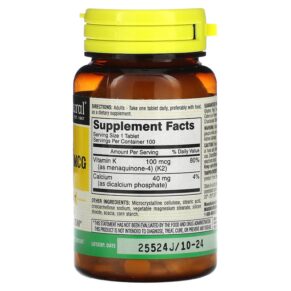 Mason Natural Vitamin K2 100 mcg 100 Tablets 311845176813