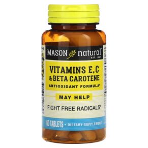 Mason Natural Vitamins E C & Beta Carotene 60 viên 311845117656