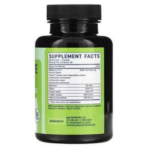 MAV Nutrition Digestive Enzymes with Powerful Probiotic Strains 60 Vegetable Capsules 850018273039