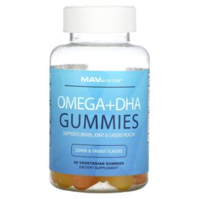 MAV Nutrition Omega + DHA Lemon & Orange 60 viên 850018273121