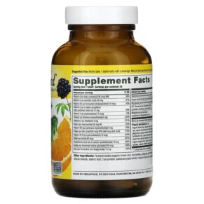 MegaFood Men's 40+ One Daily Multivitamin 90 Tablets 051494102701