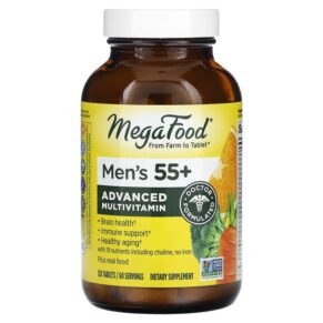 MegaFood Men's 55+ Advanced Multivitamin 120 viên 051494103289
