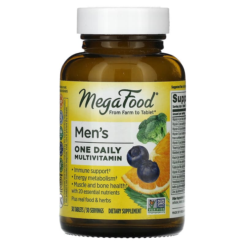 MegaFood Men’s One Daily MultiVitamin 30 Tablets 1 MegaFood Men’s One Daily MultiVitamin 30 viên 051494101063