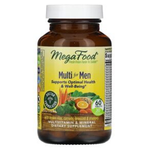 MegaFood Multi cho Nam + Brown Rice Carrots Broccoli & Oranges 60 viên 051494103197