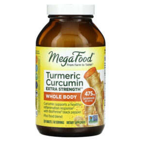 MegaFood Turmeric Curcumin Extra Strength Whole Body 237.5 mg 120 viên 051494100103