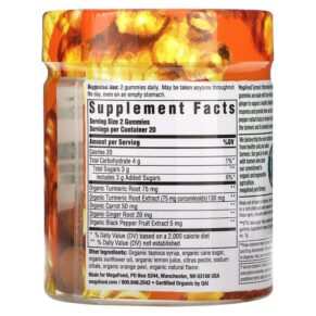 MegaFood Turmeric Inflammation Response 40 Gummies 051494104132
