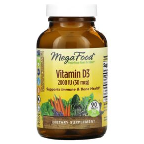 MegaFood Vitamin D3 2000 IU (50 mcg) 90 viên 051494102220