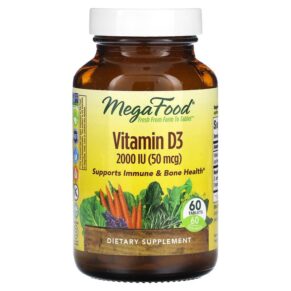 MegaFood Vitamin D3 50 mcg (2.000 IU) 60 viên 051494102213