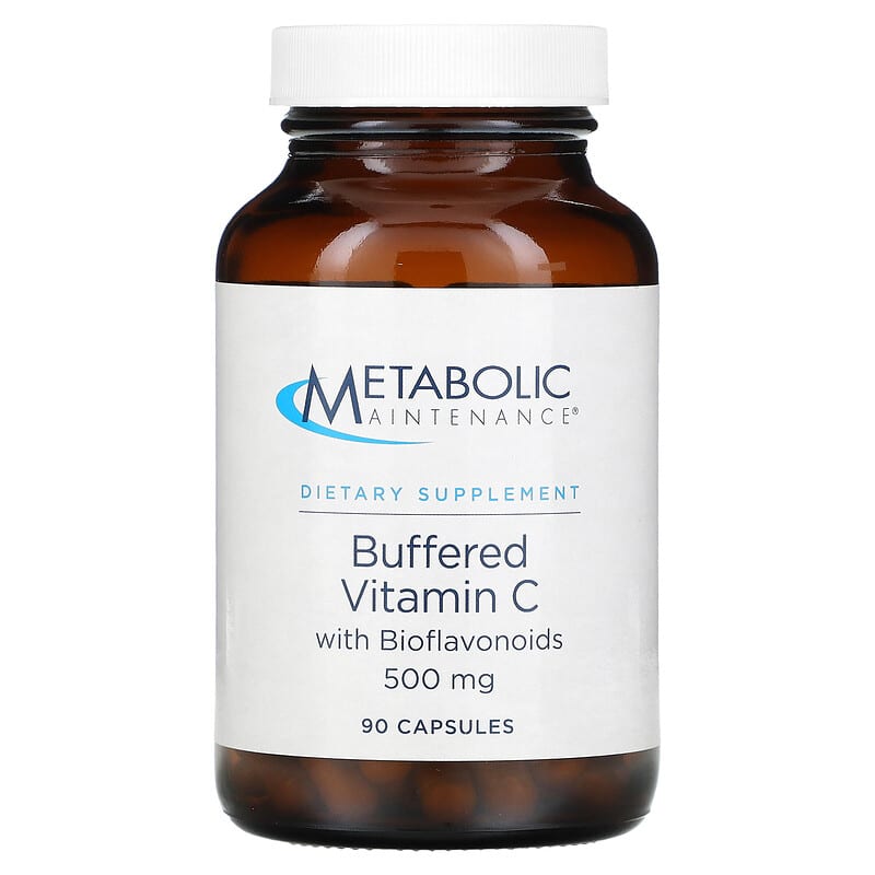 Metabolic Maintenance Buffered Vitamin C with Bioflavonoids 500 mg 90 Capsules 1 Metabolic Maintenance Buffered Vitamin C + Bioflavonoids 500 mg 90 viên 838287002307