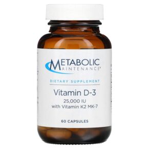 Metabolic Maintenance Vitamin D-3 + Vitamin K2 MK-7 25.000 IU 60 viên 838287005292