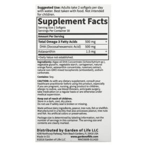 Minami Nutrition Algae Omega-3 Orange 60 Softgels 5425018610907