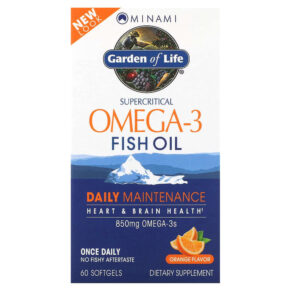 Minami Nutrition Garden of Life Supercritical Omega-3 Fish Oil Orange 850 mg 60 viên 5425018610013