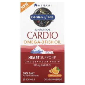 Minami Nutrition Supercritical Cardio Omega-3 Fish Oil Orange 915 mg 60 viên 5425018610860