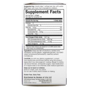 Minami Nutrition Supercritical Mood Omega-3 Fish Oil 500 mg 60 Softgels 5425018610037