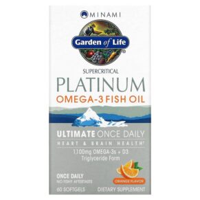 Minami Nutrition Supercritical Platinum Omega-3 Fish Oil Orange 60 viên 5425018611812