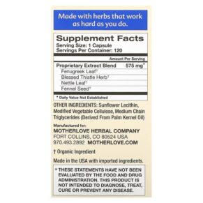 Motherlove More Milk Plus 120 Liquid Capsules 759160510026