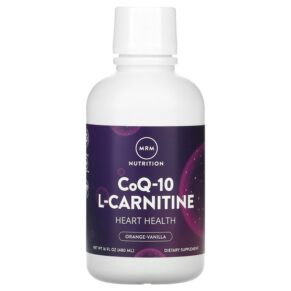 MRM Nutrition CoQ-10 L-Carnitine Liquid Orange-Vanilla 16 fl oz (480 ml) 609492722171