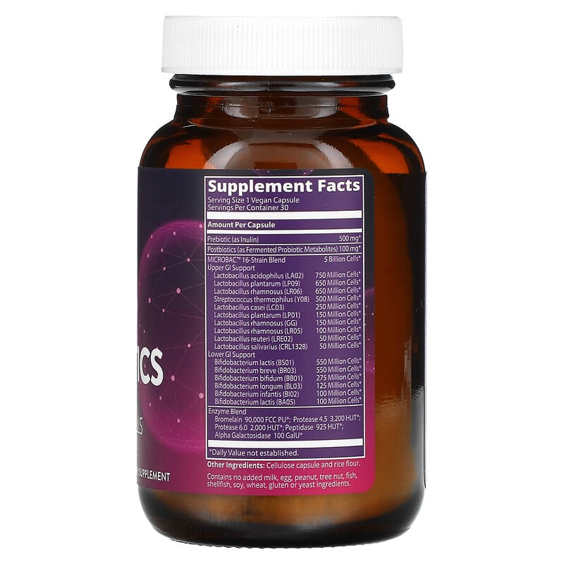 MRM Nutrition Daily Probiotics 5 Billion Cells 30 Vegan Capsules 8 Thành phần vi chất MRM Nutrition Daily Probiotics 5 Billion Cells 30 viên 609492310460