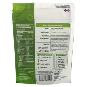 MRM Nutrition Organic Detox & Cleanse Powder Peach Mango 4.2 oz (120 g) 609492800121