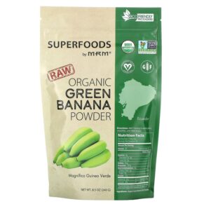 MRM Nutrition Raw Organic Green Banana Powder 8.5 oz (240 g) 609492800220