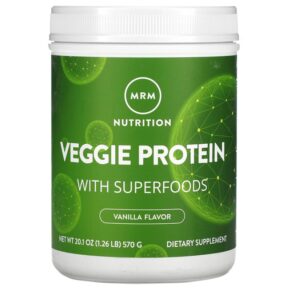 MRM Nutrition Veggie Protein + Superfoods Vanilla 1.26 lb (570 g) 609492722317