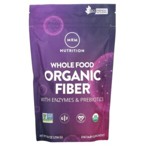 MRM Nutrition Whole Food Organic Fiber + Enzymes & Prebiotics 9.03 oz (256 g) 609492310521