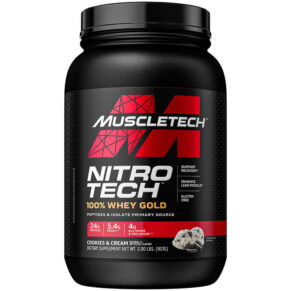 MuscleTech Nitro Tech 100% Whey Gold Cookies & Cream 2 lbs (907 g) 631656710441