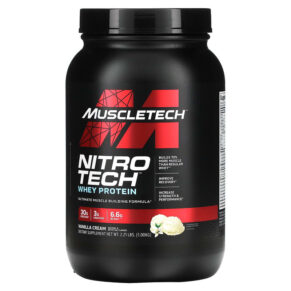 MuscleTech Nitro Tech Whey Protein Vanilla Cream 2.21 lbs (1 kg) 631656703252