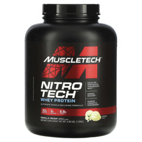 MuscleTech Nitro Tech Whey Protein Vanilla Cream 4 lbs (1.81 kg) 631656703290