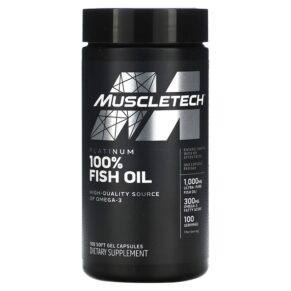 MuscleTech Platinum 100% Fish Oil 100 Soft Gel viên 631656604481
