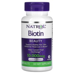Natrol Biotin Maximum Strength 10.000 mcg 100 viên 047469053963