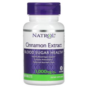 Natrol Cinnamon Extract 500 mg 80 viên 047469044589