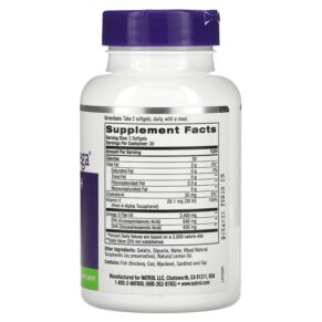 Natrol Extreme Omega Lemon 1.200 mg 60 Softgels 047469045104
