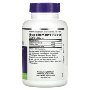 Natrol Glucosamine Chondroitin & MSM 150 Tablets 047469002244