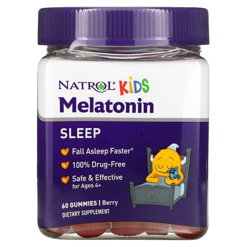 Natrol Kids Melatonin Ages 4+ Berry 60 Gummies 1 Natrol Kids Melatonin Ages 4+ Berry 60 viên 047469076924