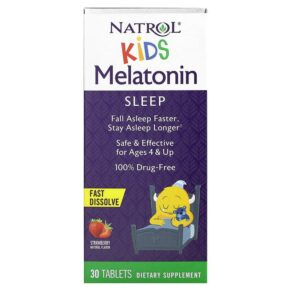 Natrol Kids Melatonin Fast Dissolve Ages 4 & Up Strawberry 30 viên 047469076979