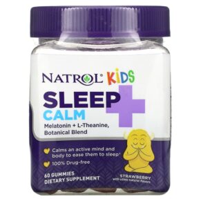 Natrol Kids Sleep + Calm Ages 4 + Up Strawberry 60 viên 047469077785