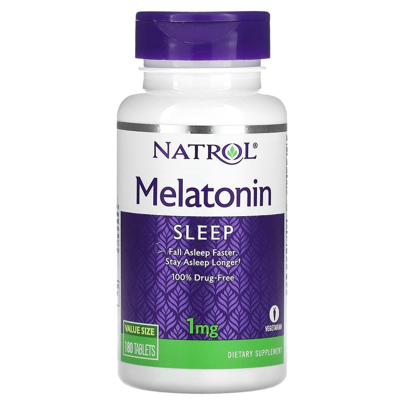 Natrol Melatonin 1 mg 180 Tablets 1 Natrol Melatonin 1 mg 180 viên 047469004668