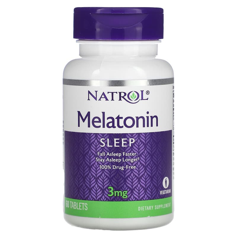 Natrol Melatonin 3 mg 60 Tablets 1 Natrol Melatonin 3 mg 60 viên 047469005108