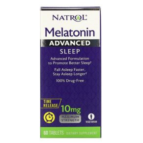 Natrol Melatonin Advanced Sleep Time Release 10 mg 60 viên 047469059644
