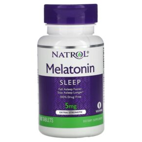 Natrol Melatonin Extra Strength 5 mg 60 viên 047469044626