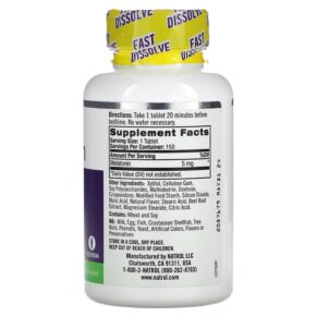 Natrol Melatonin Fast Dissolve Extra Strength Strawberry 5 mg 150 Tablets 3 Natrol Melatonin Fast Dissolve Extra Strength Strawberry 5 mg 150 Tablets 047469071448