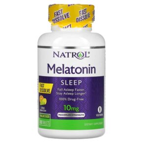 Natrol Melatonin Fast Dissolve Maximum Strength Citrus 10 mg 100 viên 047469071660