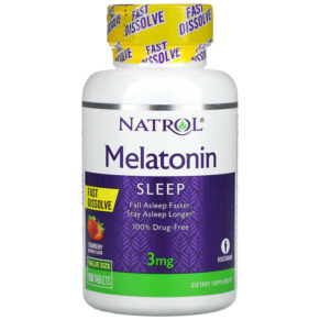 Natrol Melatonin Fast Dissolve Strawberry 3 mg 150 viên 047469072810